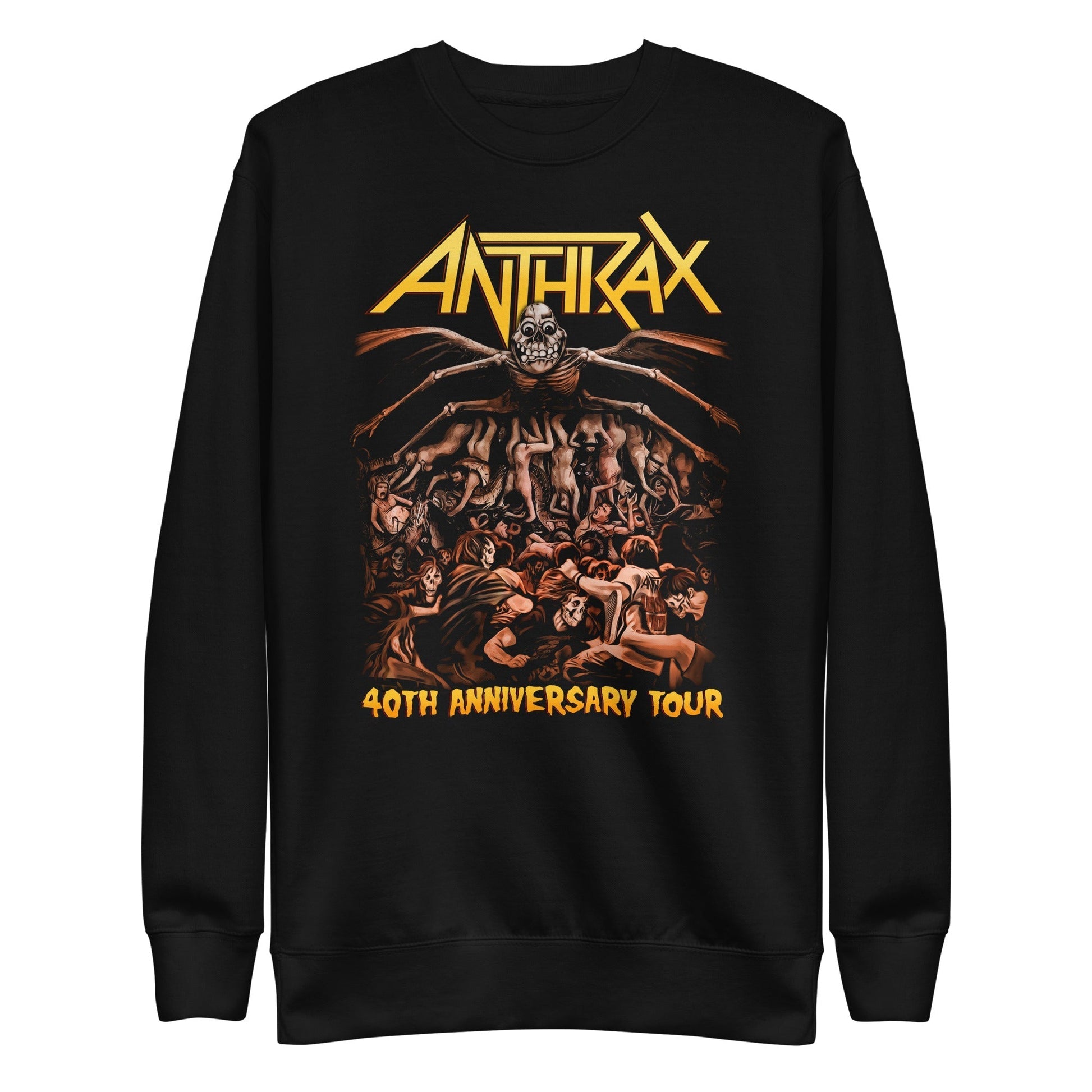 MERCHMOMENT Anthrax - 40th Anniversary Tour Sweatshirt [Apparel] - Rock Band Apparel