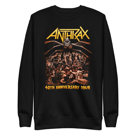 MERCHMOMENT Anthrax - 40th Anniversary Tour Sweatshirt [Apparel] - Rock Band Apparel
