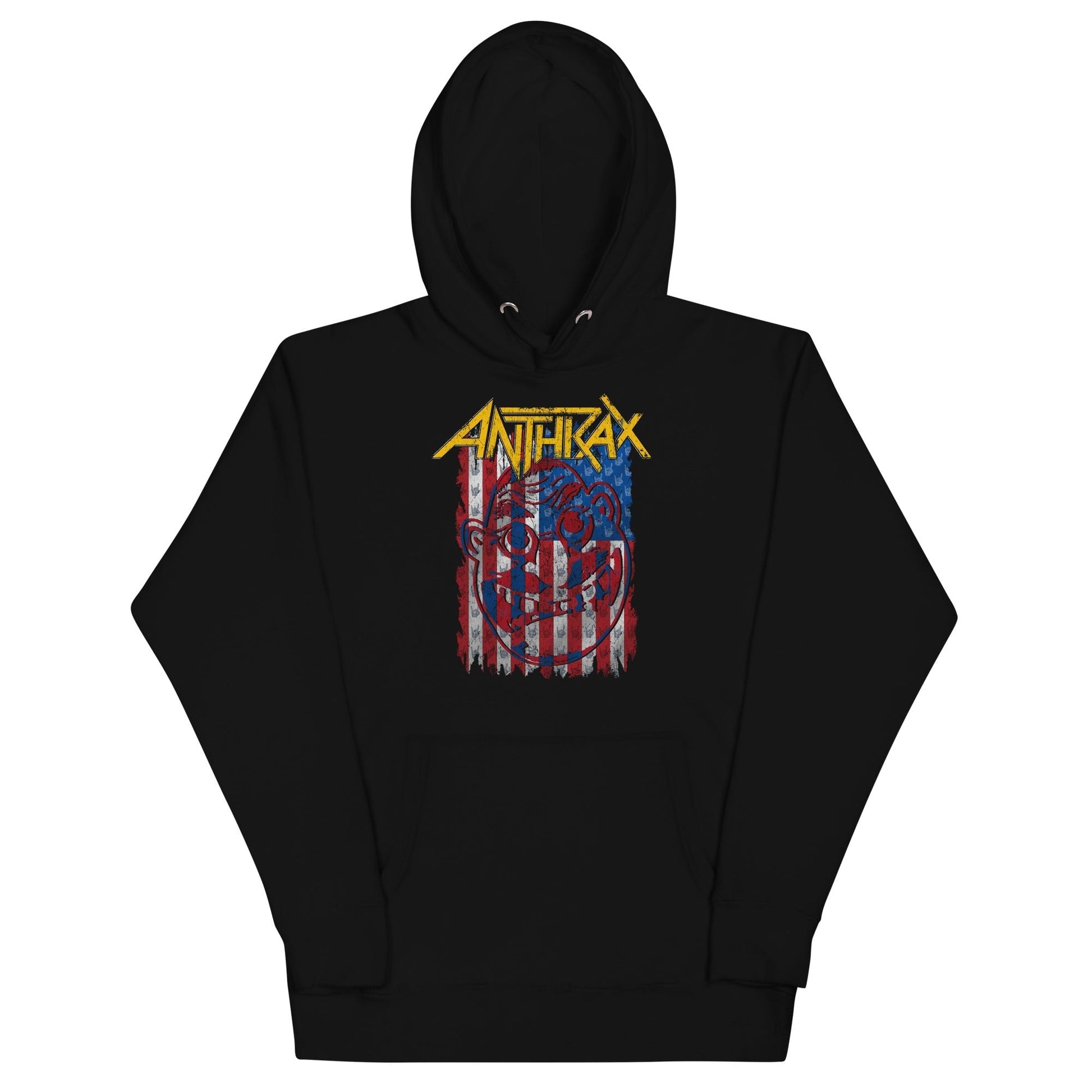 MerchMoment Anthrax - American Flag Hoodie [Apparel] Black