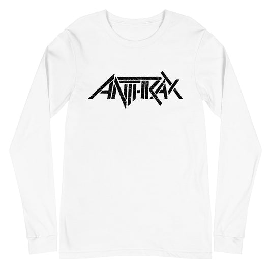 MerchMoment Anthrax - Classic Logo Long Sleeve T-Shirt [Apparel] White