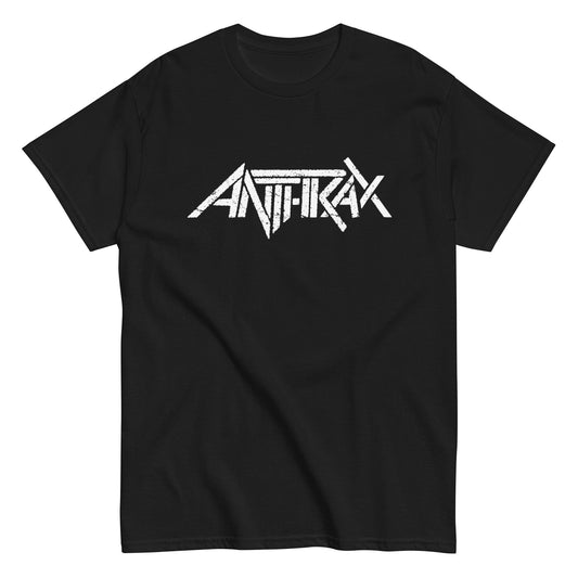 MERCHMOMENT Anthrax - Classic White Logo T-Shirt [Apparel] - Rock Band Apparel