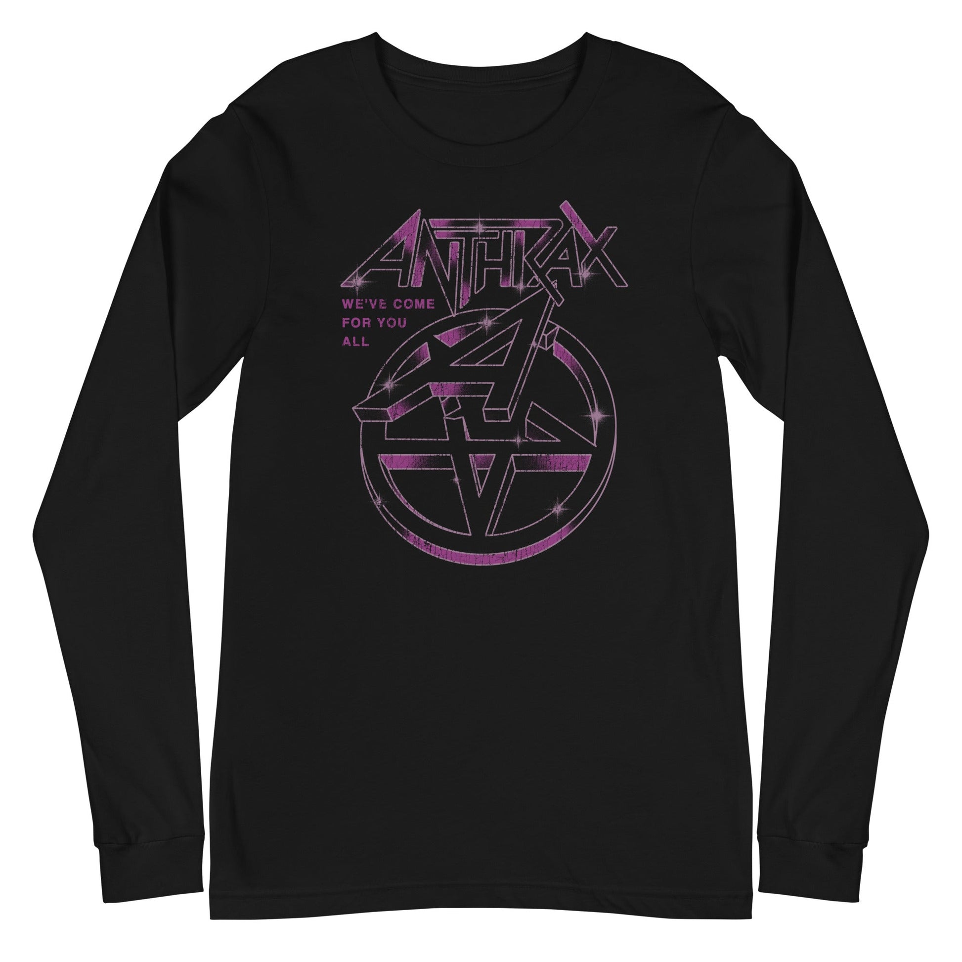 MerchMoment Anthrax - Double A Long Sleeve T-Shirt [Apparel] Black