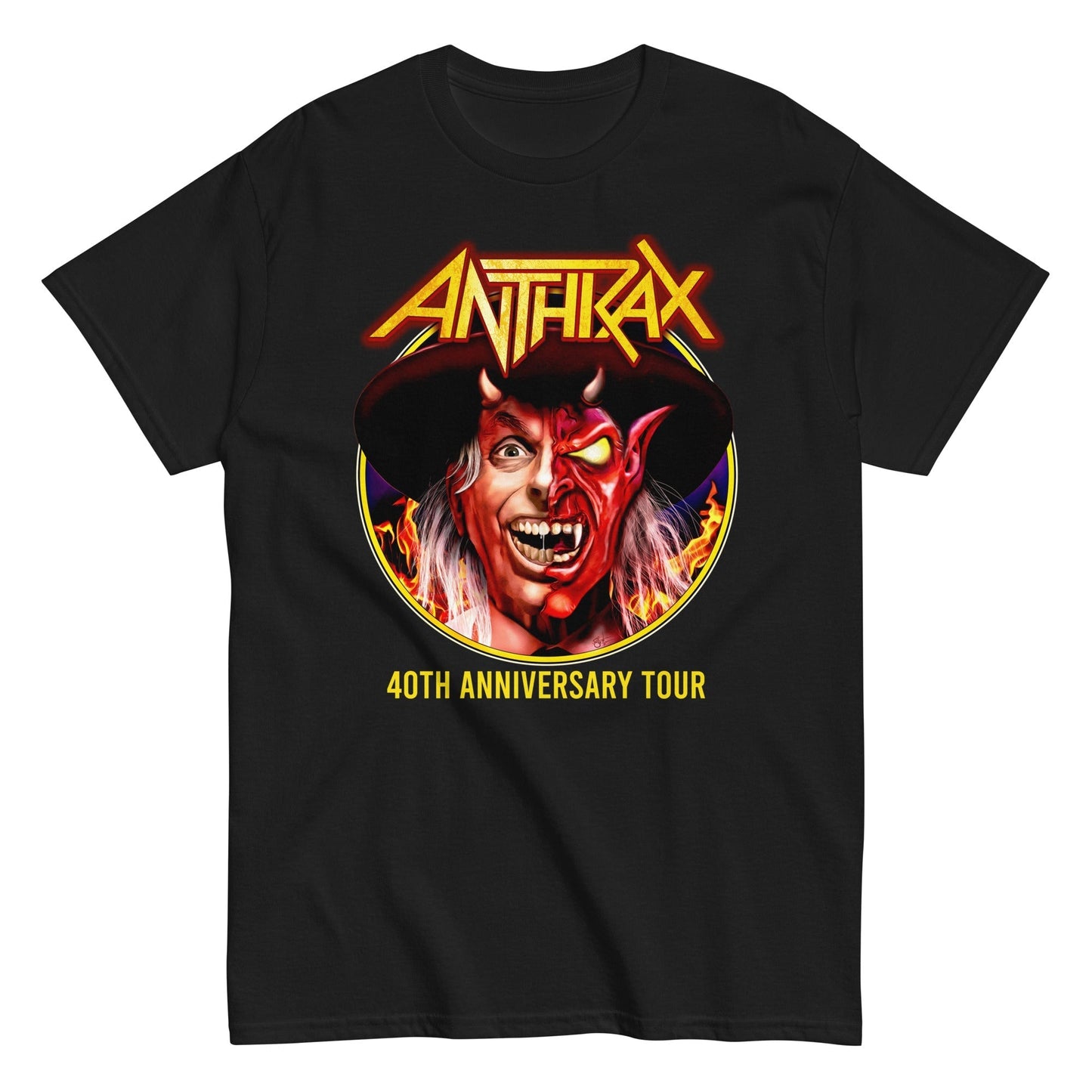 MerchMoment Anthrax - Half Devil T-Shirt [Apparel] Black