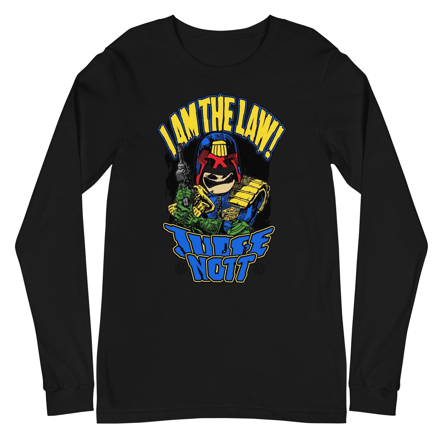 MERCHMOMENT Anthrax - I Am The Law Long Sleeve T-Shirt [Apparel] - Rock Band Apparel