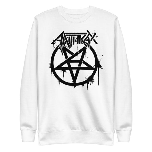 MERCHMOMENT Anthrax - Pentagram Logo Sweatshirt #1009 [Apparel] - Rock Band Apparel