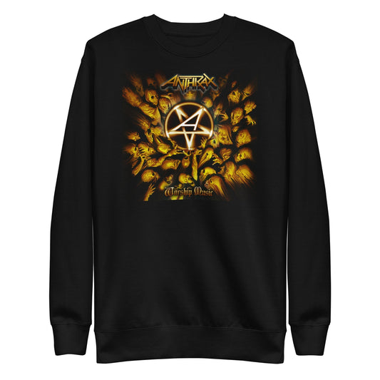 MERCHMOMENT Anthrax - Pentagram Logo Sweatshirt #1026 [Apparel] - Rock Band Apparel