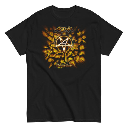 MERCHMOMENT Anthrax - Pentagram Logo T-Shirt #1026 [Apparel] - Rock Band Apparel