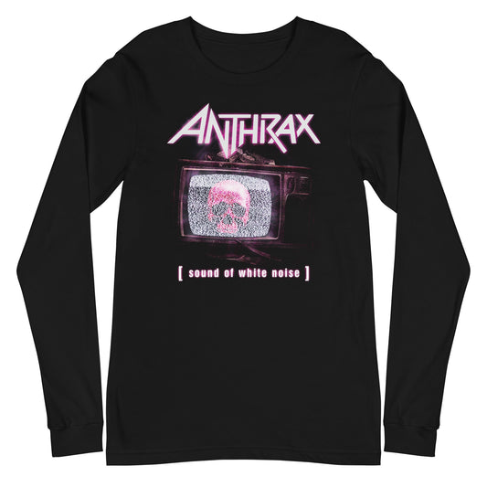 MERCHMOMENT Anthrax - Skull TV Long Sleeve T-Shirt [Apparel] - Rock Band Apparel