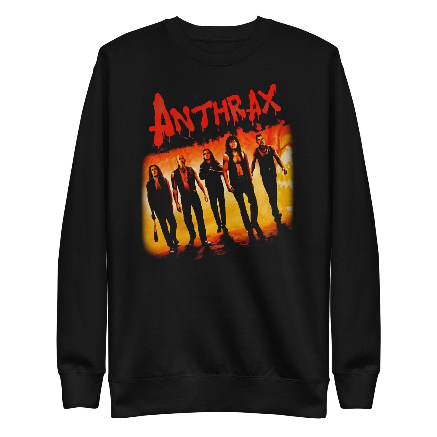 MerchMoment Anthrax - Slanted Band Sweatshirt [Apparel] Black