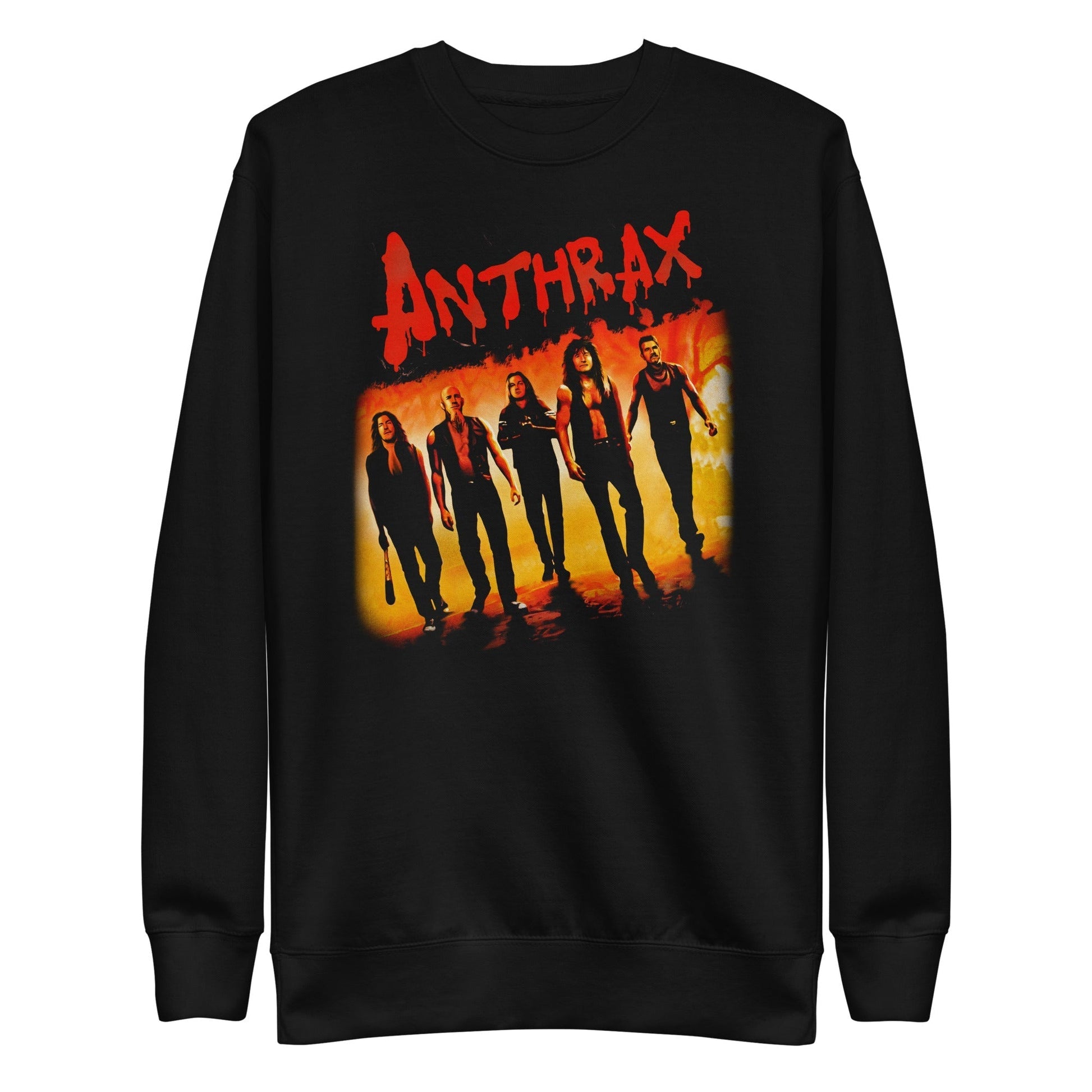 MerchMoment Anthrax - Slanted Band Sweatshirt [Apparel] Black