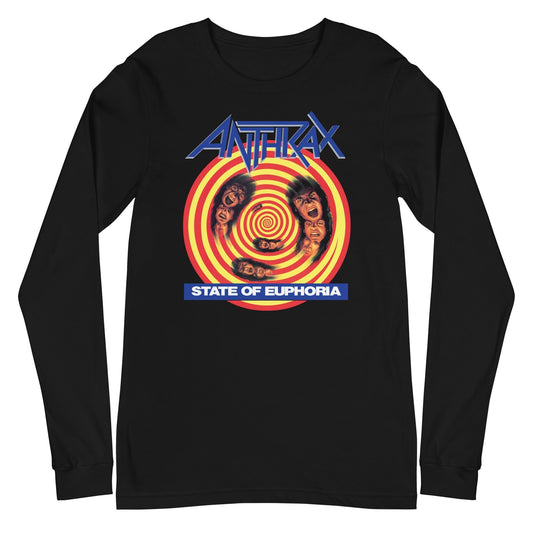 MERCHMOMENT Anthrax - State Of Euphoria Long Sleeve T-Shirt [Apparel] - Rock Band Apparel