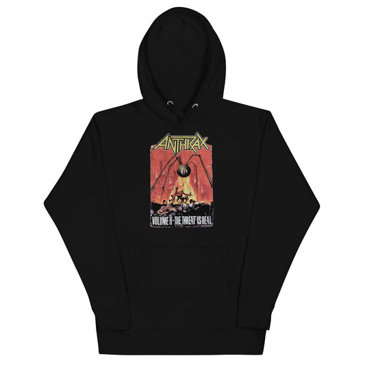 MerchMoment Anthrax - The Threat Is Real Hoodie [Apparel] Black