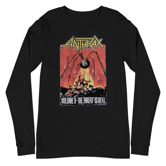 MERCHMOMENT Anthrax - The Threat Is Real Long Sleeve T-Shirt [Apparel] - Rock Band Apparel