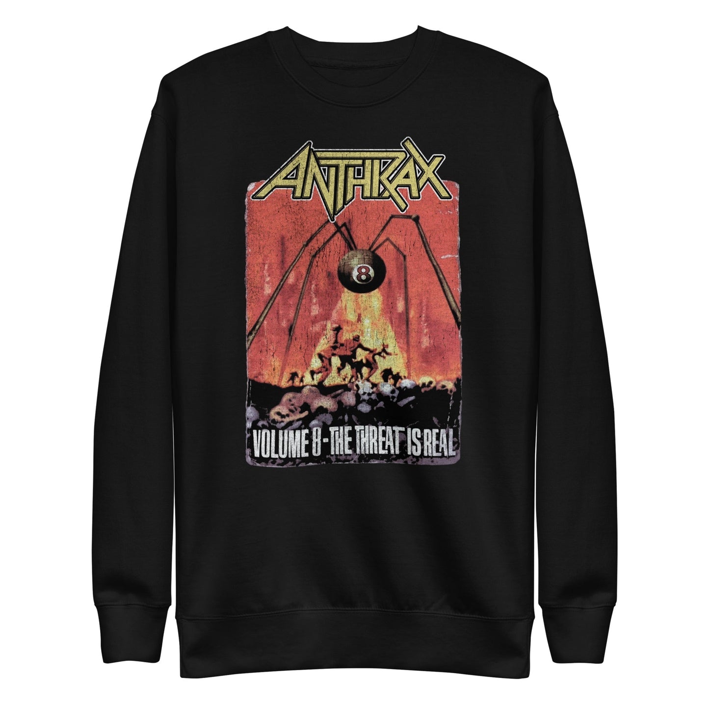 MerchMoment Anthrax - The Threat Is Real Sweatshirt [Apparel] Black