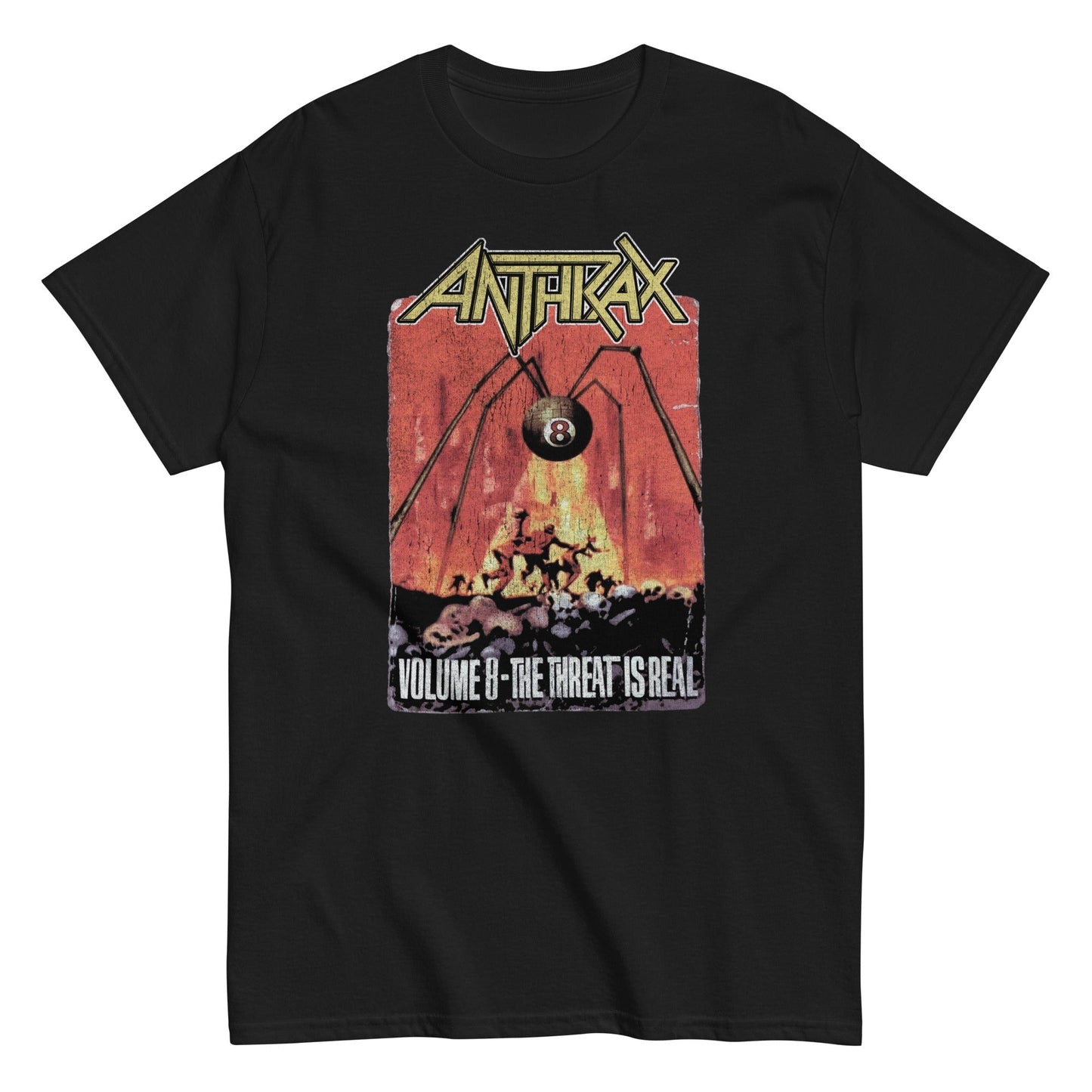 MerchMoment Anthrax - The Threat Is Real T-Shirt [Apparel] Black