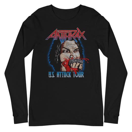MERCHMOMENT Anthrax - US Attack Tour Long Sleeve T-Shirt [Apparel] - Rock Band Apparel