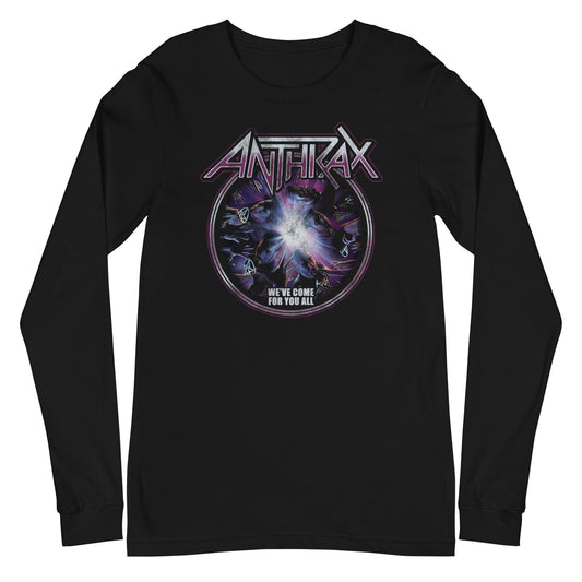 MERCHMOMENT Anthrax - We've Come For You All Long Sleeve T-Shirt [Apparel] - Rock Band Apparel