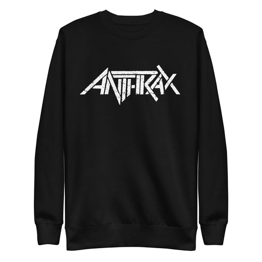 MERCHMOMENT Anthrax - White Core Logo Sweatshirt [Apparel] - Rock Band Apparel