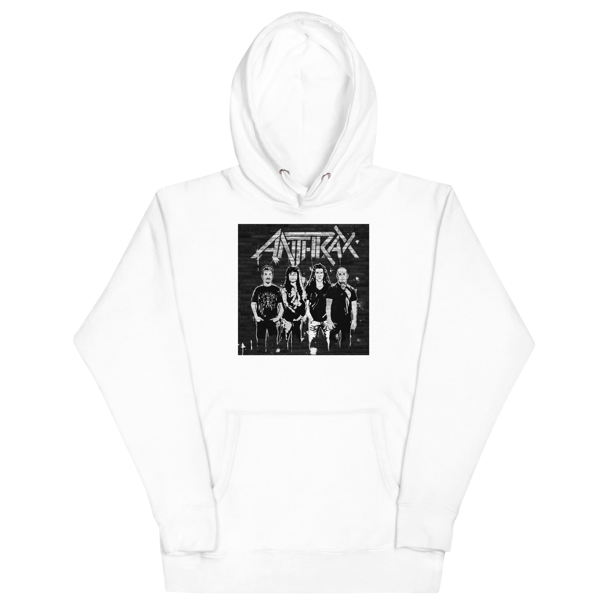 MerchMoment Anthrax - With the Band Hoodie [Apparel] White
