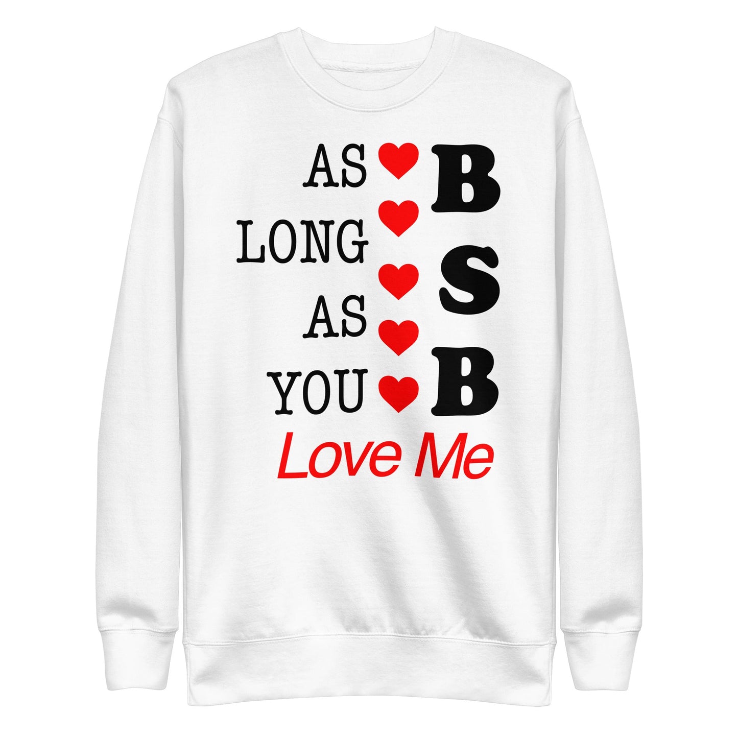 MerchMoment Backstreet Boys - As Long as You Love Me Sweatshirt [Apparel] White