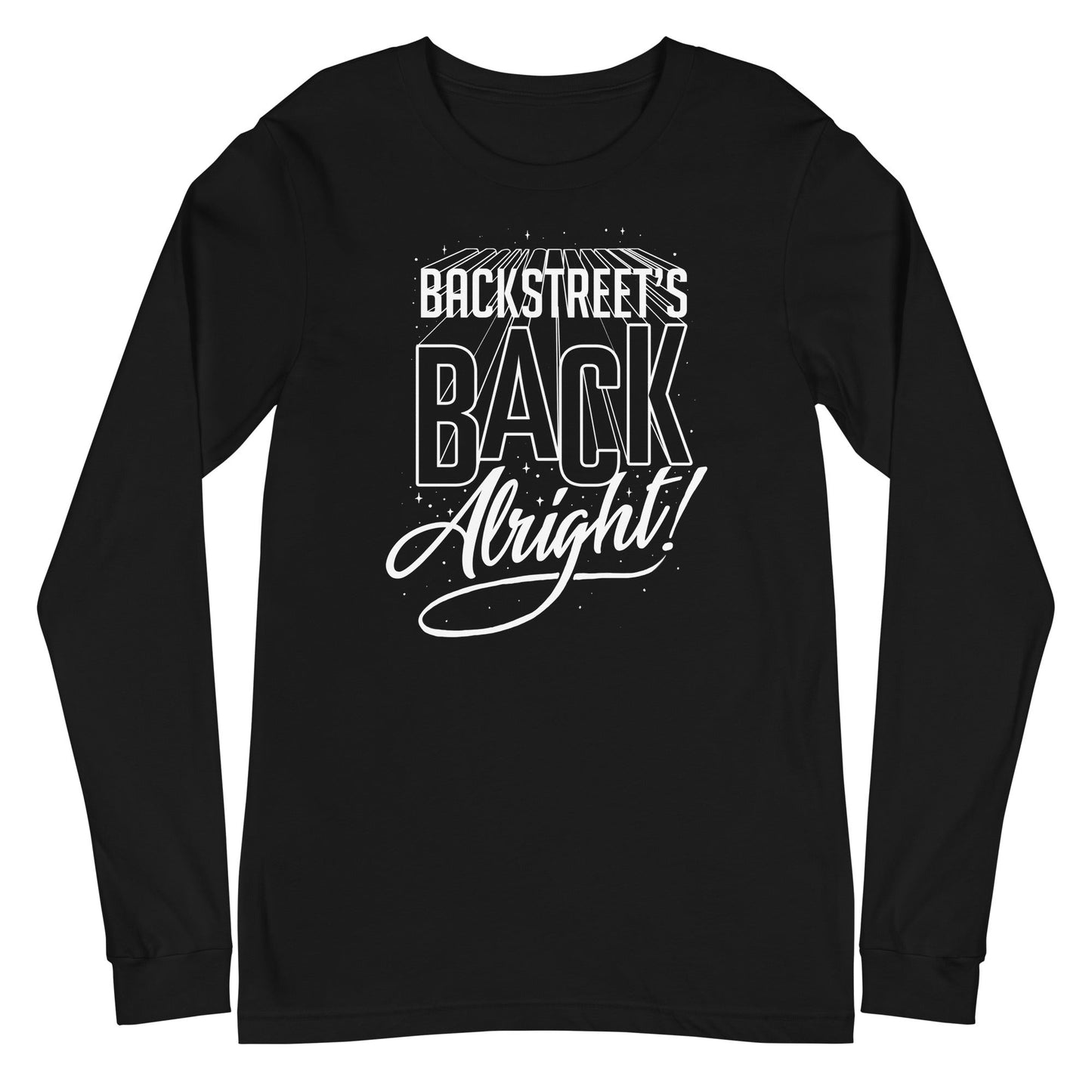 MerchMoment Backstreet Boys - Backstreet's Back Long Sleeve T-Shirt [Apparel] Black