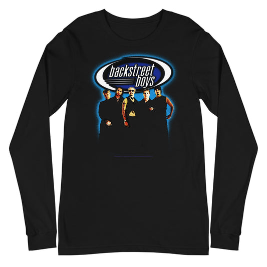 MERCHMOMENT Backstreet Boys - Blue Glow Long Sleeve T-Shirt [Apparel] - Rock Band Apparel