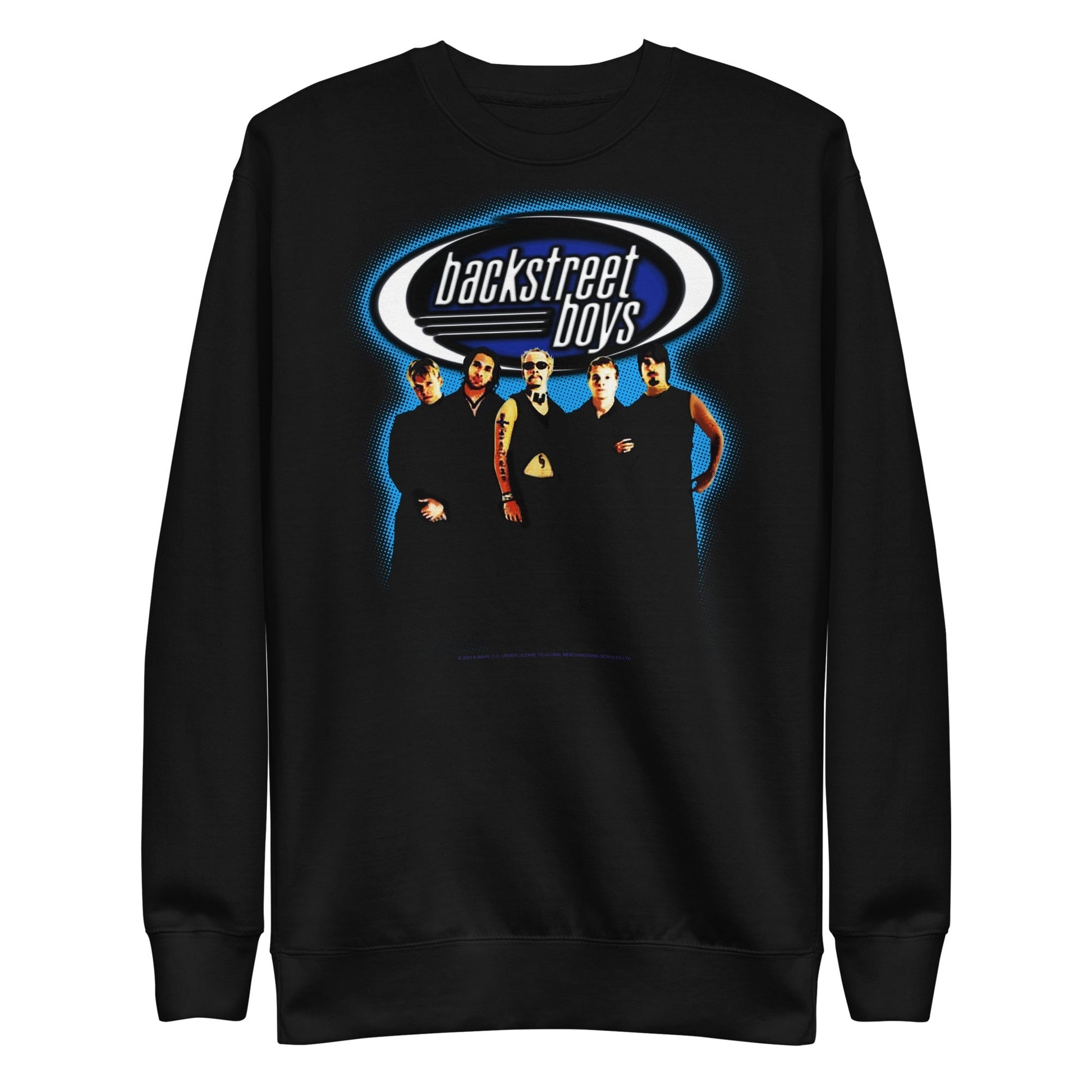 MerchMoment Backstreet Boys - Blue Glow Sweatshirt [Apparel] Black
