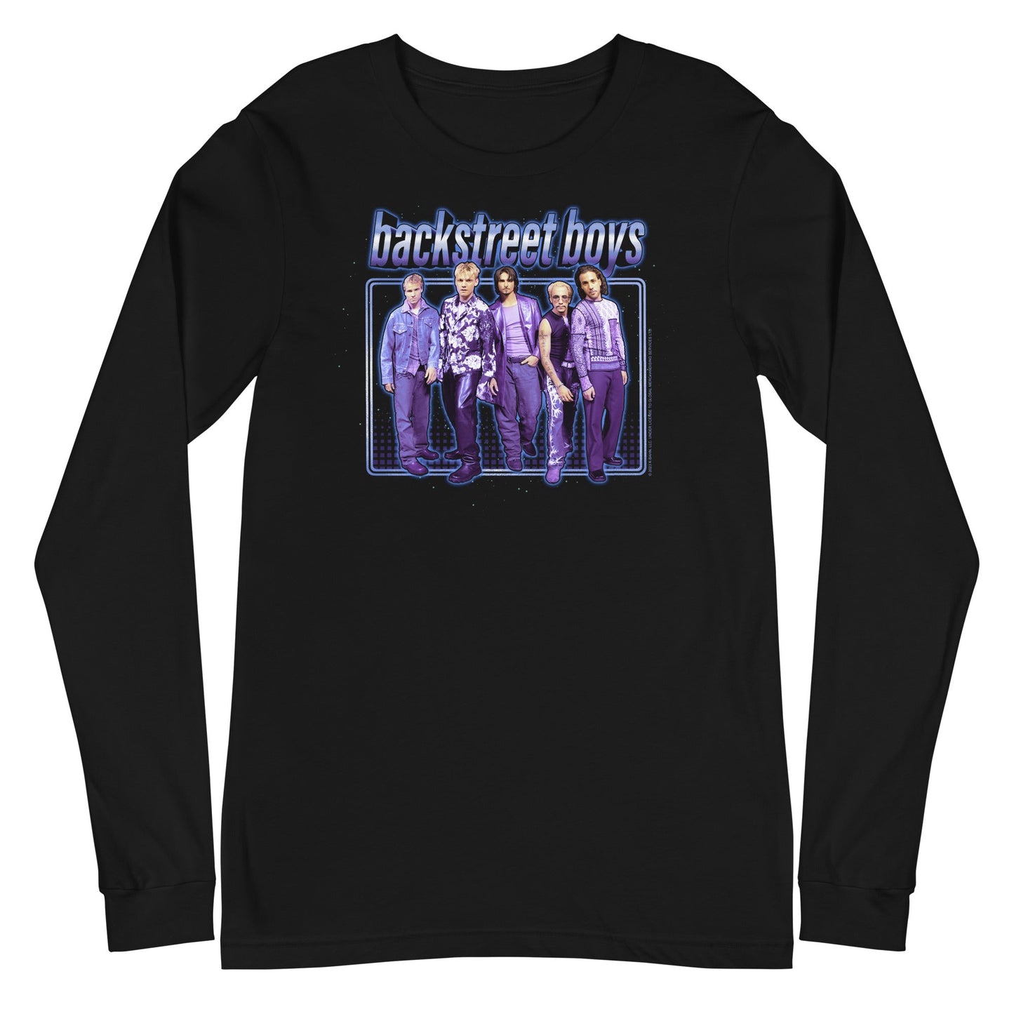 MerchMoment Backstreet Boys - Glow Long Sleeve T-Shirt [Apparel] Black