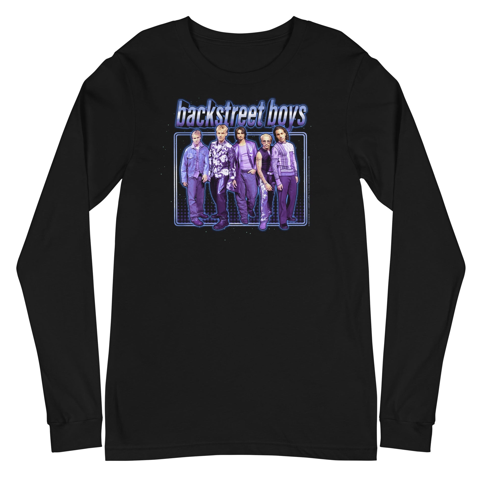 MerchMoment Backstreet Boys - Glow Long Sleeve T-Shirt [Apparel] Black