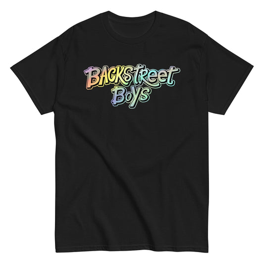 MERCHMOMENT Backstreet Boys - Gradient Logo T-Shirt [Apparel] - Rock Band Apparel
