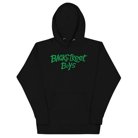 MerchMoment Backstreet Boys - Green Logo Hoodie [Apparel] Black