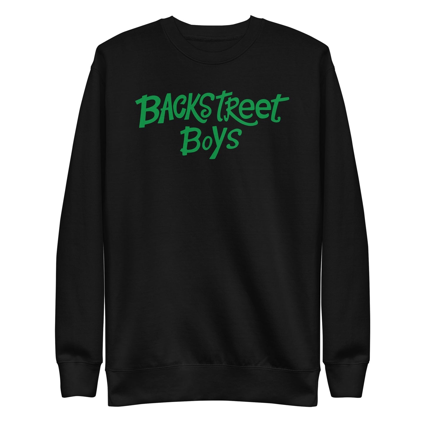 MerchMoment Backstreet Boys - Green Logo Sweatshirt [Apparel] Black
