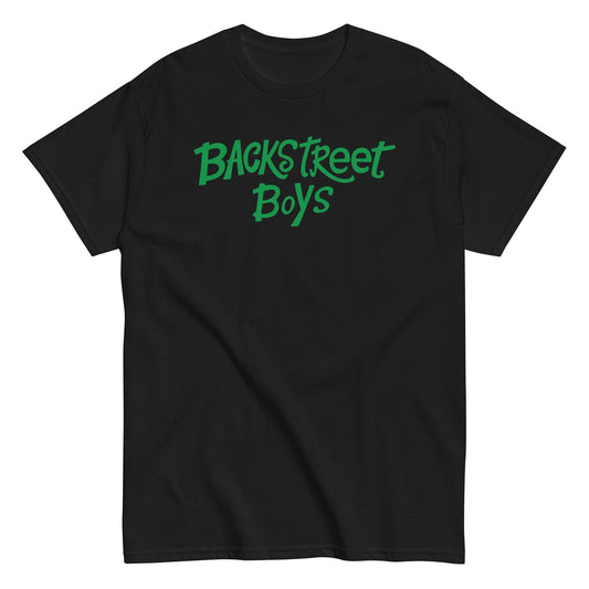 MerchMoment Backstreet Boys - Green Logo T-Shirt [Apparel] Black