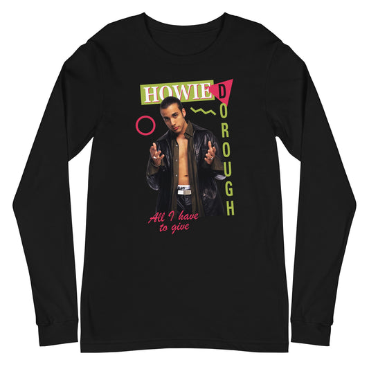 MERCHMOMENT Backstreet Boys - Howie Dorough Long Sleeve T-Shirt [Apparel] - Rock Band Apparel