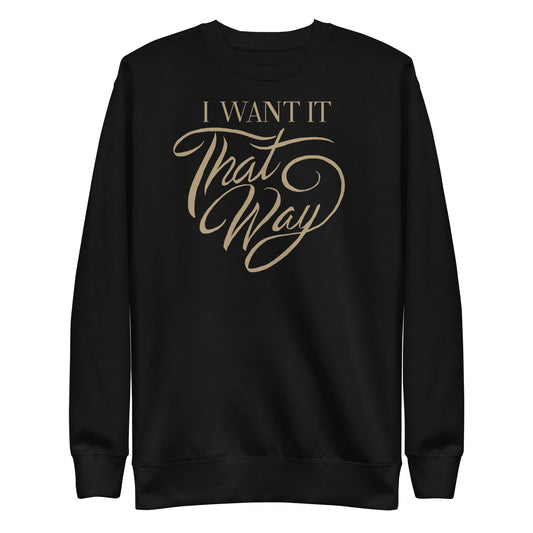 MerchMoment Backstreet Boys - I Want it That Way Sweatshirt [Apparel] Black