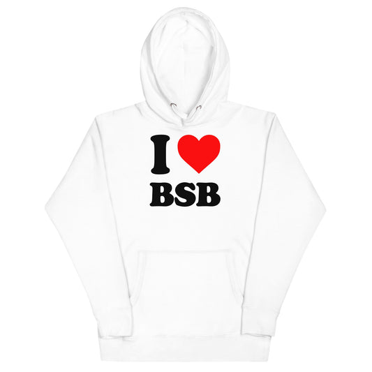 MerchMoment Backstreet Boys - Love BSB White Hoodie [Apparel] White