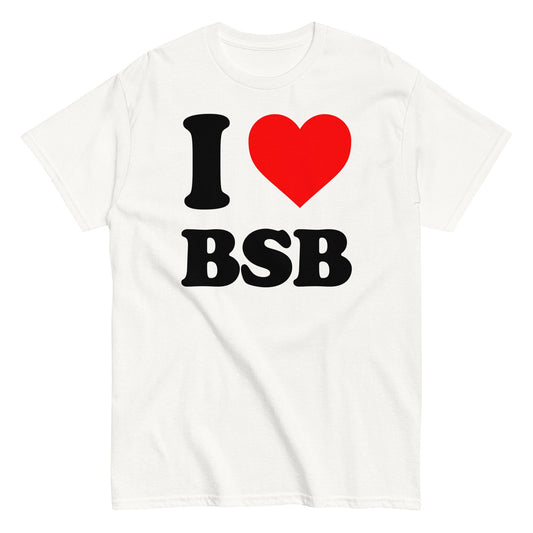 MERCHMOMENT Backstreet Boys - Love BSB White T-Shirt [Apparel] - Rock Band Apparel