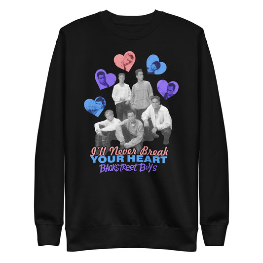 MERCHMOMENT Backstreet Boys - Never Break Your Heart Sweatshirt [Apparel] - Rock Band Apparel
