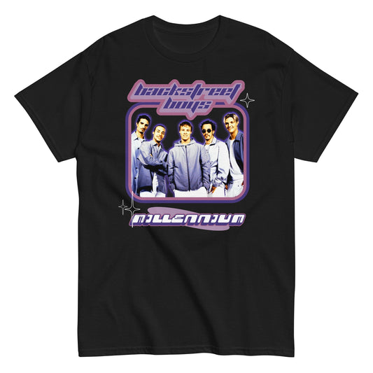 MerchMoment Backstreet Boys - Purple Y2K T-Shirt [Apparel] Black