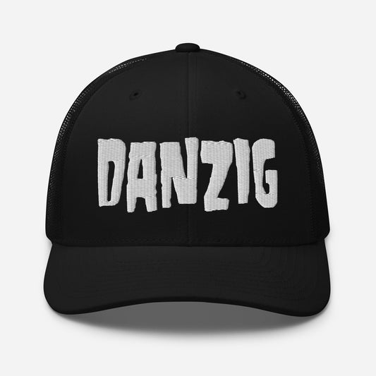 MERCHMOMENT Danzig Classic Logo Embroidered Trucker Hat [Apparel] - Rock Band Apparel