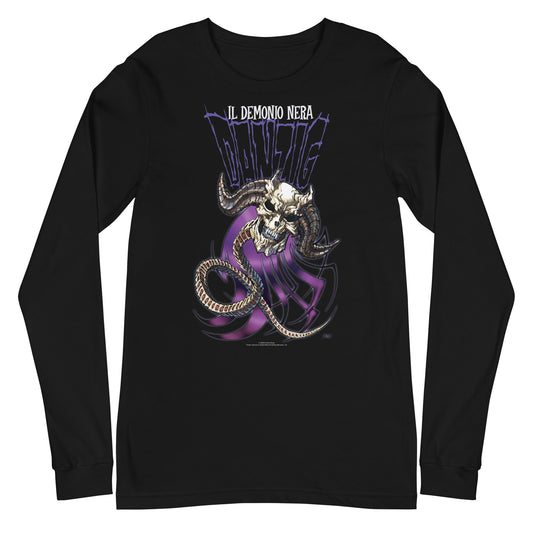 MERCHMOMENT Danzig - Il Demonio Nera Long Sleeve T-Shirt [Apparel] - Rock Band Apparel