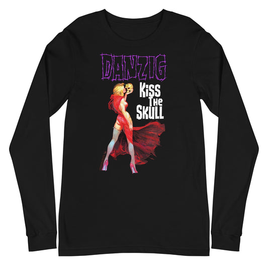 MERCHMOMENT Danzig - Kiss The Skull Long Sleeve T-Shirt [Apparel] - Rock Band Apparel