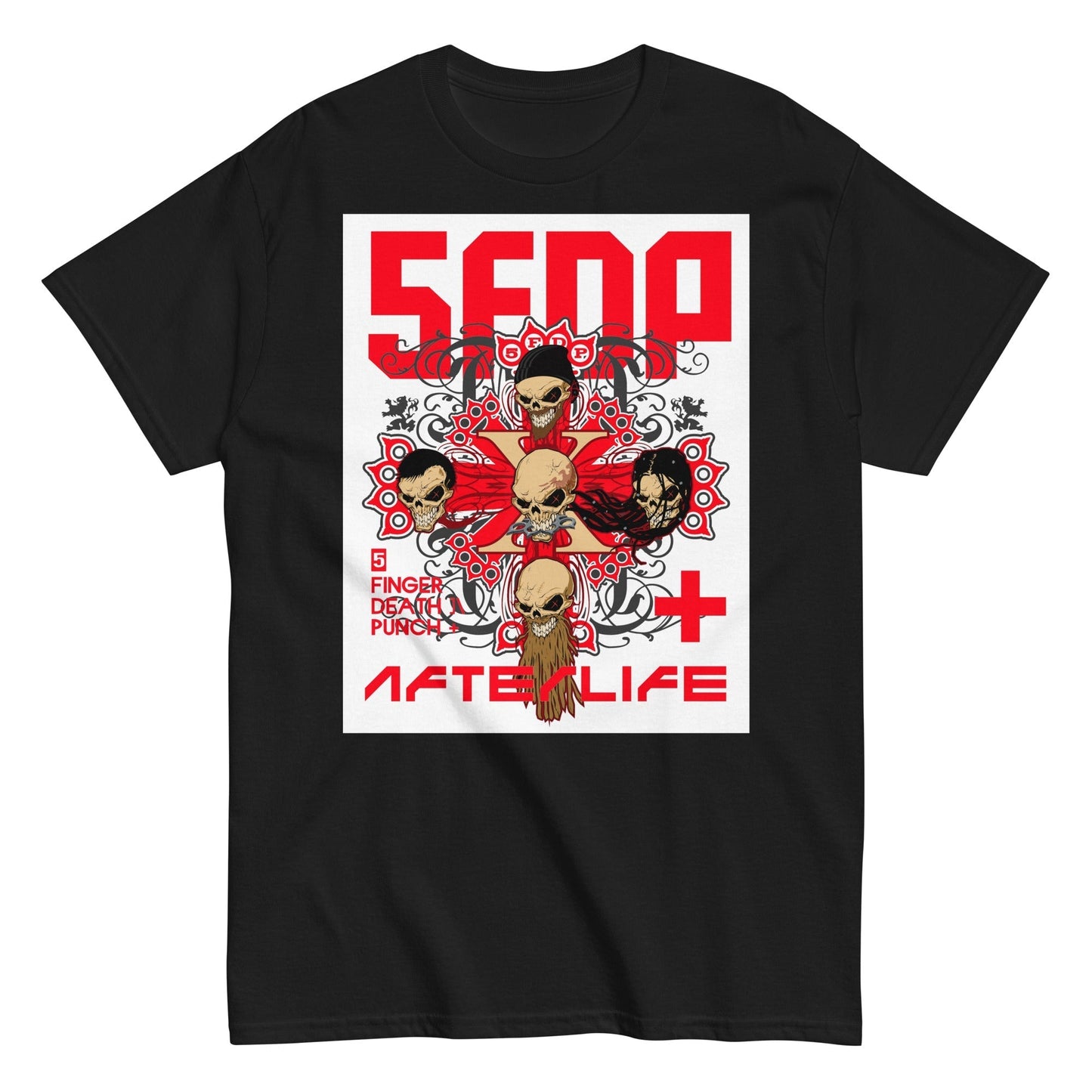 MerchMoment Five Finger Death Punch - 5X T-Shirt [Apparel] Black