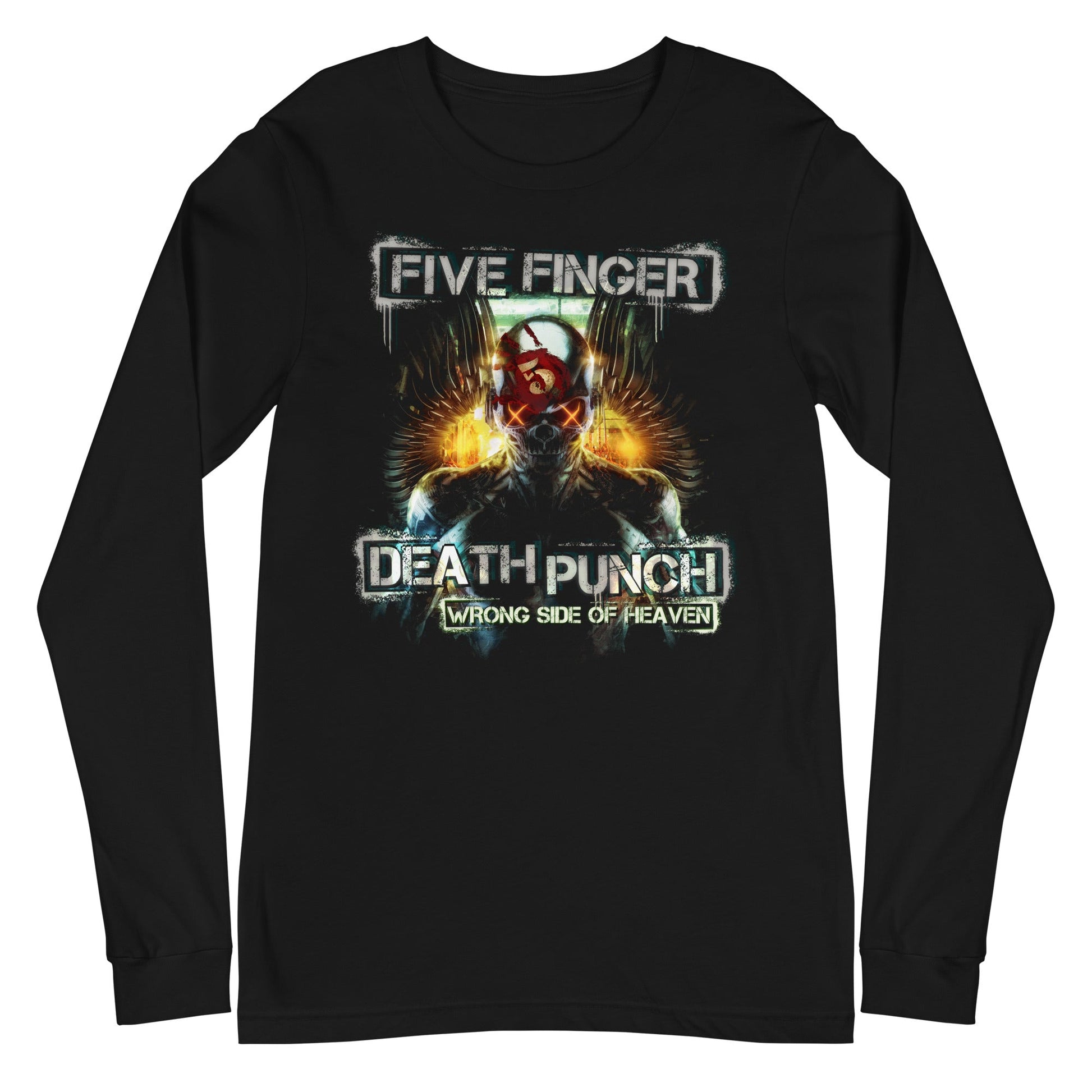 MERCHMOMENT Five Finger Death Punch - Bot Heaven Long Sleeve T-Shirt [Apparel] - Rock Band Apparel