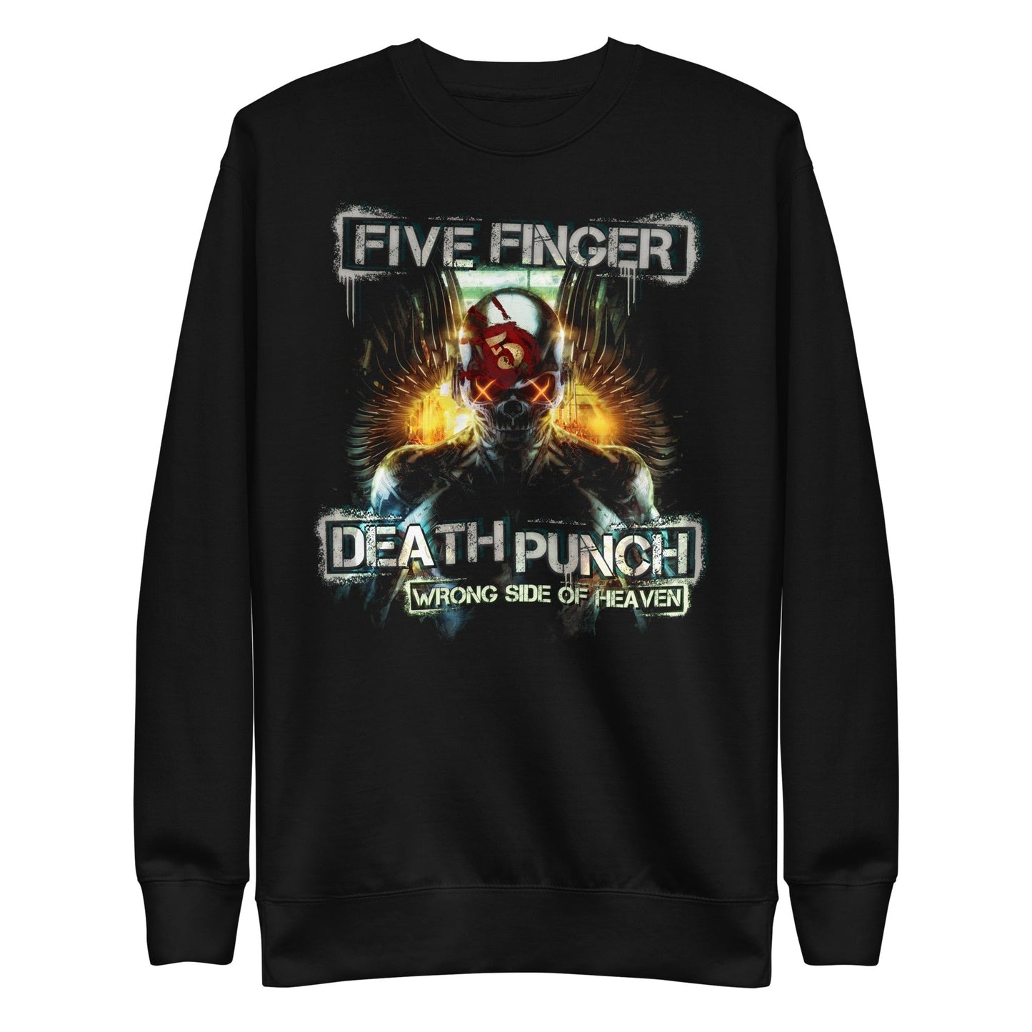 MerchMoment Five Finger Death Punch - Bot Heaven Sweatshirt [Apparel] Black