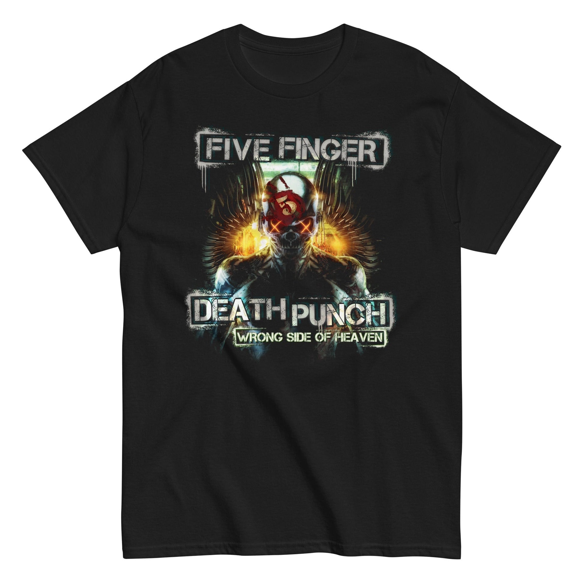 MerchMoment Five Finger Death Punch - Bot Heaven T-Shirt [Apparel] Black