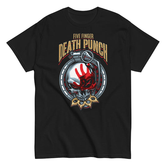 MERCHMOMENT Five Finger Death Punch - Brass Knuckle T-Shirt [Apparel] - Rock Band Apparel