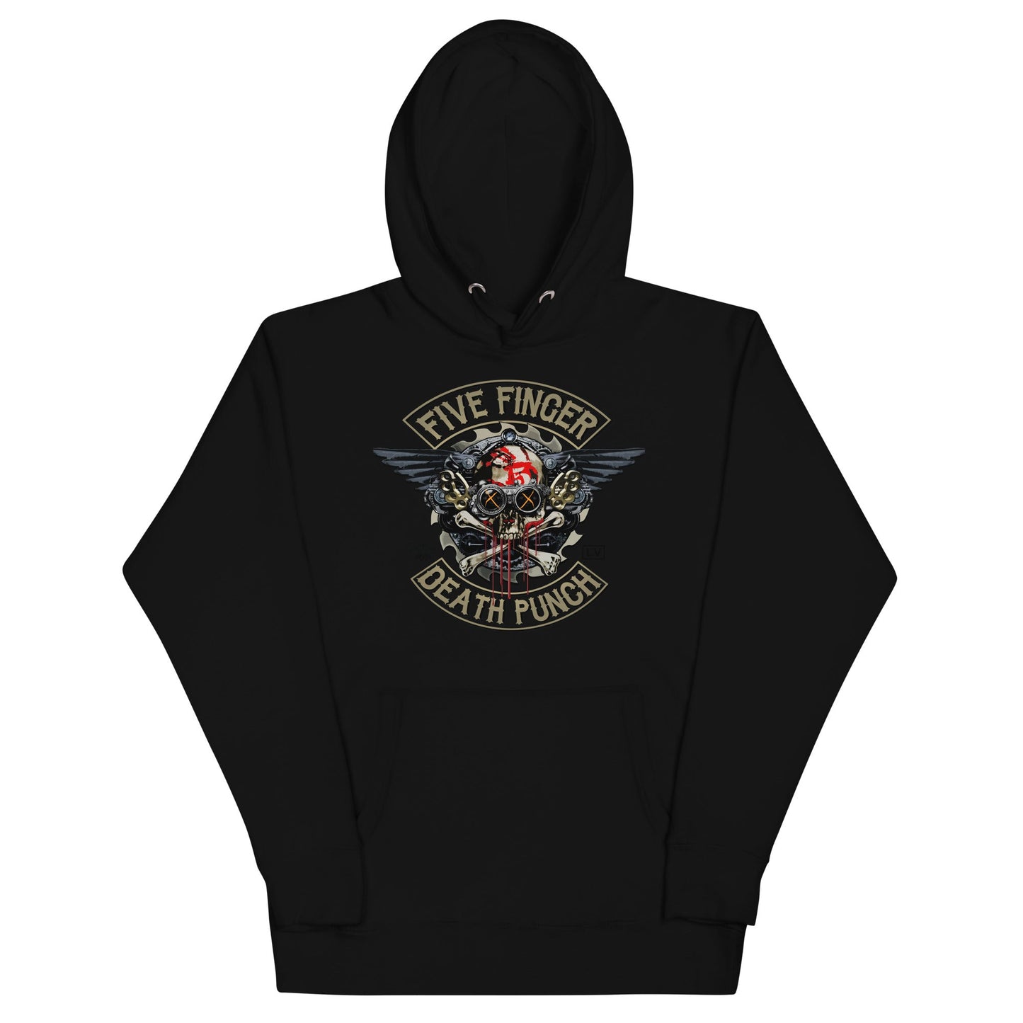 MERCHMOMENT Five Finger Death Punch - Crossbones Hoodie [Apparel] - Rock Band Apparel