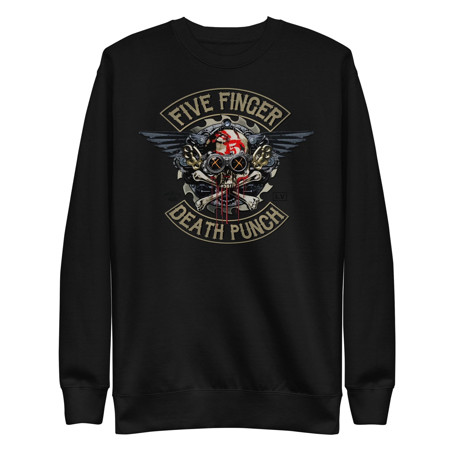 MerchMoment Five Finger Death Punch - Crossbones Sweatshirt [Apparel] Black