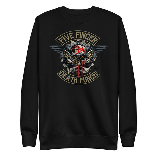 MerchMoment Five Finger Death Punch - Crossbones Sweatshirt [Apparel] Black